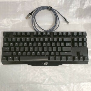 ASUS ROG CRAYMORE MA01 Cherry MX RGBスイッチ 青軸 採用 メカニカル ゲーミング キーボード US配列 USB接続 動作品