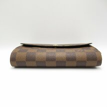 ルイ・ヴィトン ポルトフォイユ・アレクサンドラ ケース付三つ折財布 ブランドオフ LOUIS VUITTON 三つ折り財布 ダミエ 中古 レディース_画像4