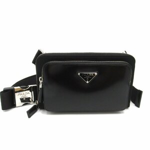  Prada waist bag body bag brand off PRADA nylon waist bag body bag leather men's lady's 