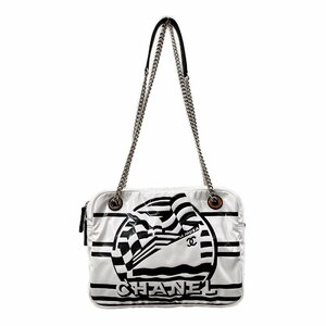 シャネル チェーンショルダー 2019クルーズライン ブランドオフ CHANEL ビニール ショルダーバッグ ビニール 中古 レディース