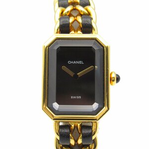  Chanel Premiere S brand off CHANEL GP( Gold plating ) wristwatch GP/ leather used lady's 