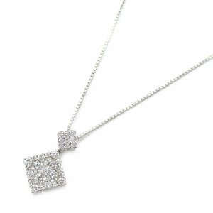 ジュエリー ダイヤモンド ネックレス ブランドオフ JEWELRY K18WG（ホワイトゴールド） ネックレス K18WG 中古 レディース