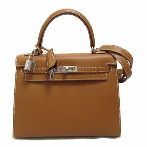  Hermes Kelly 25 Gold ручная сумочка вне .. бренд off HERMES кожа ручная сумочка vo- Epson б/у женский 