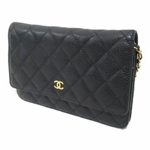 シャネル マトラッセ チェーンウォレット ショルダーバッグ ブランドオフ CHANEL キャビアスキン(グレインドカーフ) ショルダーバッグ キ_画像3