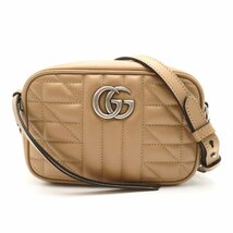 グッチ GGマーモント ショルダーバッグ ブランドオフ GUCCI レザー ショルダーバッグ レザー 中古 レディース_画像1