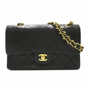 シャネル マトラッセ ダブルフラップチェーンショルダー ブランドオフ CHANEL ラムスキン（羊革） ショルダーバッグ ラムスキン 中古 レデ