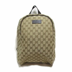 グッチ バックパック ブランドオフ GUCCI GGキャンバス リュックサック バックパック キャンバス/レザー 中古 レディース