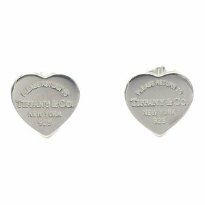  Tiffany return tu Heart earrings brand off TIFFANY&CO silver 925 earrings 925 used lady's 