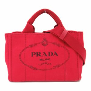 プラダ 2way カナパトート バッグ ブランドオフ PRADA キャンバス トートバッグ キャンバス 中古 レディース