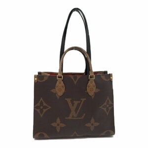 ルイ・ヴィトン オンザゴーMM トートバッグ ブランドオフ LOUIS VUITTON トートバッグ モノグラム・ジャイアント・リバース 中古 レディ