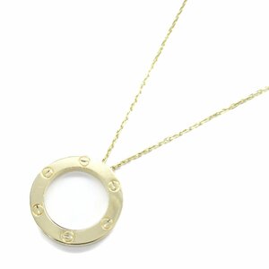  Cartier Rav Circle necklace brand off CARTIER K18( yellow gold ) necklace 750YG used lady's 