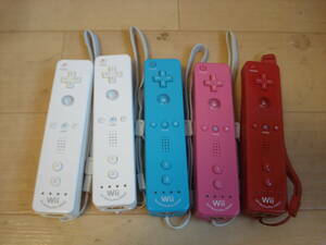 I* nintendo original Wii remote control motion plus built-in type RVL-036 5 pcs set * postage 510 jpy 