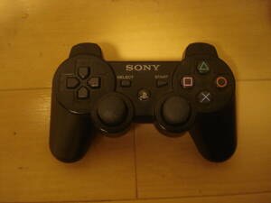 P*SONY PS3 оригинальный управление SIXAXIS чистый чёрный * стоимость доставки 350 иен 
