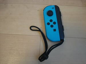 Q* nintendo Nintendo switch Joy-Con (L) Joy navy blue left neon blue HAC-015 with strap * postage 140 jpy 