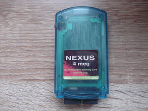 U*NEXUS4meg Dreamcast for 4MB memory card clear blue * postage 120 jpy 