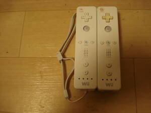 T★任天堂 純正 Ｗii リモコン RVL-003 2本セット ★送料350円　　