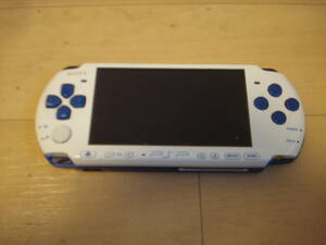 S*SONY PSP-3000 корпус белый / голубой исправно работает хорошая вещь * стоимость доставки 215 иен 