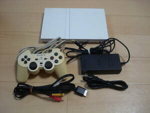 X★SONY PS2 SCPH-75000CW セラミックホワイト 本体 付属品有 完動良品 ★送料520円　