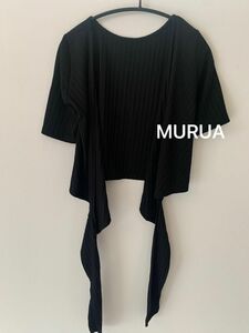 MURUA 2way リブカットソー デザイントップス