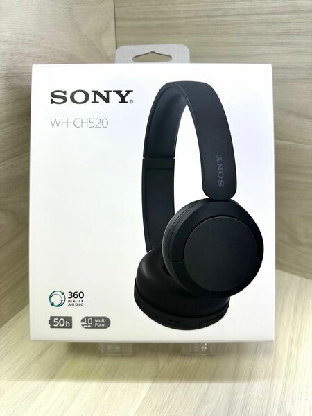 新品未使用、メーカー保証１年間付属 SONY ワイヤレスヘッドホン WH-CH520