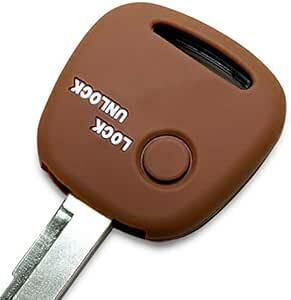 [IKT]( Suzuki / Nissan / Mazda car ) keyless silicon cover 1 button Brown / Wagon R/ Hustler / Alto / Every /lapa