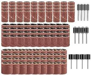 Wolfride 132個セット サンディングバンド ルーターヤスリ 電動ヤスリ 電動ルーター ドリルプレス用 ネイルオフ ネイル