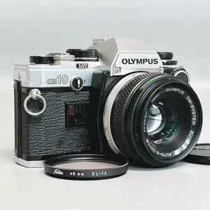 オリンパス OM10 フィルム一眼レフカメラ フィルター付き（オリンパス OM-SYSTEM ZUIKO MC AUTO-S 50㎜ 1：1.8）