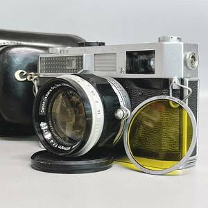  Canon MODEL 7 body range finder film single‐lens reflex camera filter original leather case attaching (CANON 50.1:1.4)