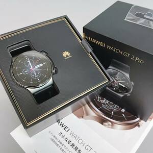 良品 HUAWEI WATCH GT 2 Pro ”VID-B19” ファーウェイ スマートウォッチ ナイトブラック 付属品 箱付き