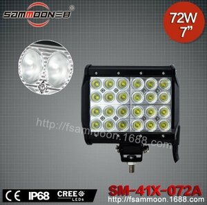 2K【即納】角型 CREE社 LED ワークライト 72w フォークリフト ライト 四輪バギー作業灯 サーチ 12V/24V 重機 ダンプ ユンボ トラック 積載