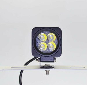 2K 【1円～】CREE 2個セット LED ワークライト 作業灯 12Ｗ 角型 重機 作業灯 バイク マーカー ヘッドライト