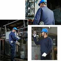 1円～ 長袖 グレー 電池+ファン セット 空調服 風神服 作業服 ブルゾン バッテリー 大きいサイズ ジャケット おすすめ 最強 新作 s m l xl_画像2