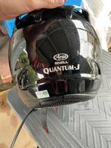 アライ フルフェイスヘルメット バイクヘルメット Arai SNELL QUANTUM-JクアンタイムJ生産終了黒ジャンク_画像5