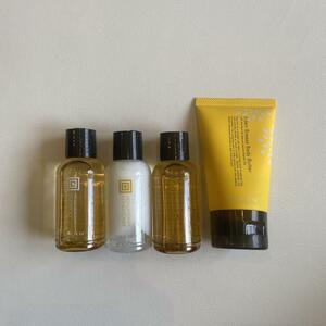 THANN hotel amenity trial set EB / shampoo conditioner shower gel body butter 