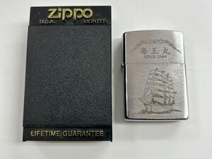  [未使用品] ZIPPO ジッポー 海王丸 　F　X オイルライター シルバー色 喫煙具 煙草 タバコ 1989 