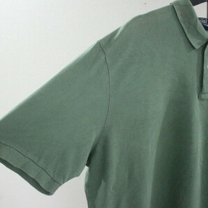 H464 2000年代製 ラルフローレン 半袖ポロシャツ■00s 表記XLサイズ グリーン 緑 カノコ アメカジ ストリート 古着 古着卸 激安 希少 検の画像4