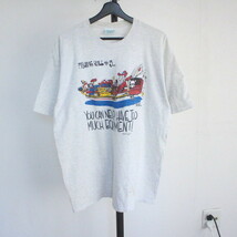 S407 90sビンテージ UNBALANCED 半袖プリントTシャツ■1990年代製 表記XLサイズ グレー 灰色 アメカジ ストリート 古着 古着卸 激安 希少_画像1