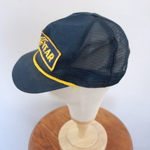 CAP15 USA直輸入 90sビンテージ GOODYEAR メッシュキャップ■1990年代製 ネイビー ハット 帽子 hat 古着 アメカジ ストリート レーシング_画像2