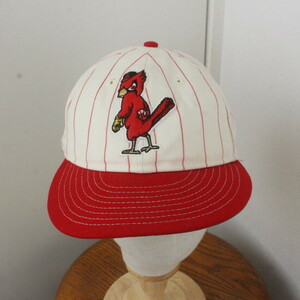 CAP43 2000年代製 NEWERA ベースボールキャップ■00s アイボリー MLB カージナルス hat ハット キャップ 帽子 アメカジ ストリート 古着
