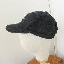 CAP44 USA直輸入 90sビンテージ NIKE ベースボールキャップ■1990年代製 黒 ブラック スウォッシュ hat ハット キャップ 帽子 アメカジ 80s_画像2
