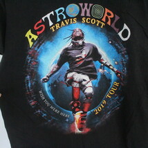 S523 2000年代製 TRAVISSCOTT トラビススコット プリントTシャツ■00s 黒 ブラック アメカジ Sサイズくらい アメカジ ストリート 古着卸_画像4