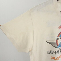 T359 80sビンテージ HANES ヘインズ 半袖プリントTシャツ USA製■1980年代製 表記Lサイズ 両面プリント 白 ホワイト アメカジ ストリート _画像6