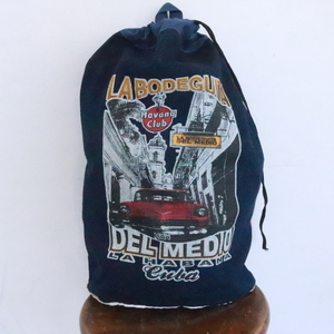 90s Vintage bag pack LABodeguita Denim #1990 period made rucksack bag bag bag cotton old clothes American Casual Street 80s blue 