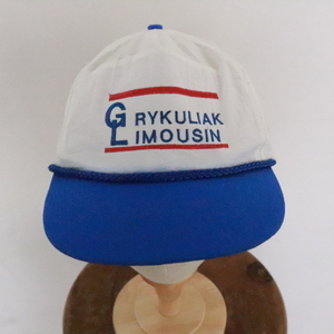 CAP195 2000 годы производства Baseball колпак #00s нейлон белый hat шляпа шляпа б/у одежда American Casual Street 90s 80s мелкие вещи античный 