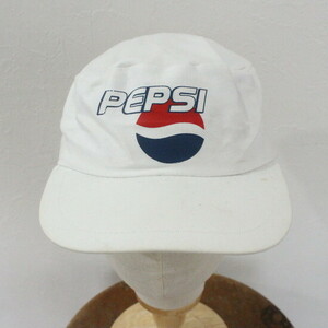 CAP216 2000年代製 PEPSI ワークキャップ■00s 白 ホワイト ベースボール ペプシ hat ハット 帽子 小物 アンティーク アメカジ ストリート
