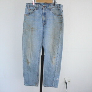 Q313 90sビンテージ LEVIS 505デニムパンツ■1990年代製 表記サイズW33インチ USA製 Gパン リーバイス アメカジ ブルー 古着 古着卸 80s