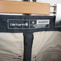 i211 2000年製 Carhartt カーゴショーツ■00s 表記サイズ33 ブルー カーハート ワーク アメカジ ストリート 短パン 古着 古着卸 90s_画像3