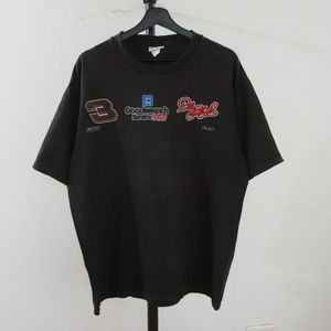 N358 2000年代製 CHASE レーシング 半袖プリントTシャツ■00s 約Lサイズ ブラック 黒 NASCAR デイルjr アメカジ ストリート 古着卸 古着