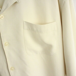 N326 2000年代製 トミーバハマ TOMMYBAHAMA 半袖シルクシャツ■00s 表記XLサイズ アイボリー オープンカラー アメカジ 古着 古着卸 激安の画像7