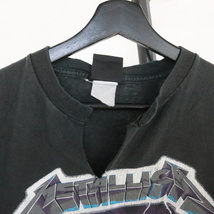 L526 2000年代製 giant ジャイアント ノースリーブTシャツ METALLICA メタリカ■00s 約Mサイズ ブラック 黒 バンドT ロックT カットオフ_画像7
